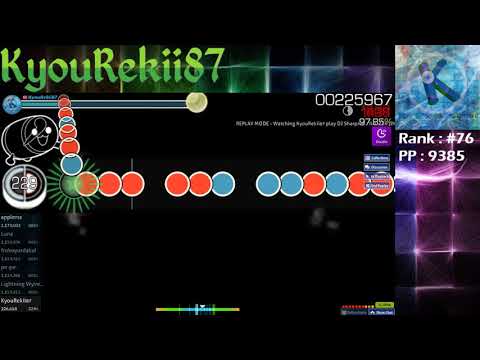 [osu! Taiko] DJ Sharpnel - IVALTEK [Phedondon] +DT FC 96.77% (Replay)