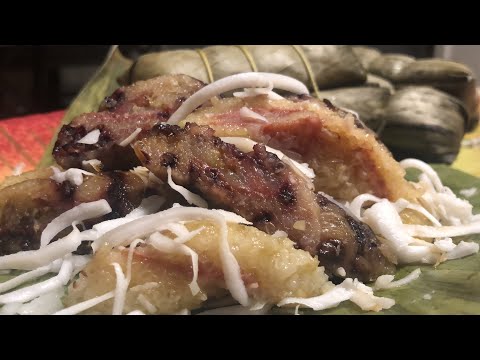 Lao\Thai Desserts| How I Make Paired Sticky Rice Wrapped in Banana Leaves