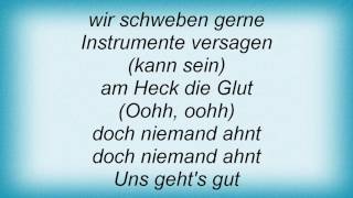 And One - Uns Geht's Gut Lyrics