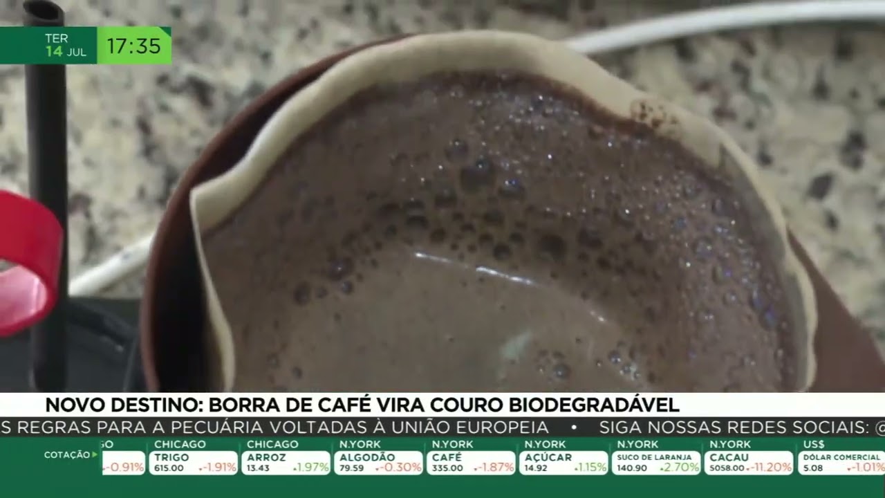 Novo destino: borra de café vira couro biodegradável