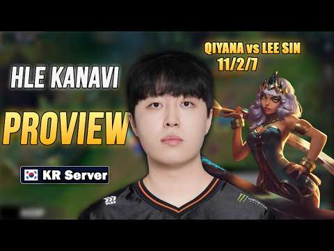 HLE Kanavi Qiyana VS Lee Sin (11/2/7) | KR Challenger Jungle Proview | Patch 26.04