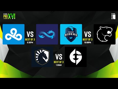 Cloud9 vs Eternal Fire | FURIA vs MRS | Liquid vs EG | ESL Pro League S16 | Group D | Day 2 [FIL]