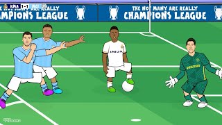 REAL MADRID 3-3 MAN CITY🤩 Champions League Goals Highlights (Silva Rodrygo Foden Gvardiol Valverde)