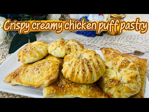 🌙✨ Ramadan Special Crispy Creamy Chicken Puff Pastry 🥐🍗