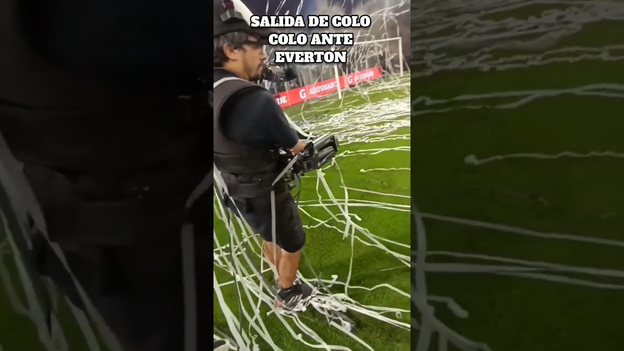 SALIDA DE COLO COLO ANTE EVERTON #colocoloeschile #colocolooficial #colocolo #shorts