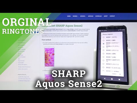 Sharp Aquos Sense2 - Default Ringtones List Presentation