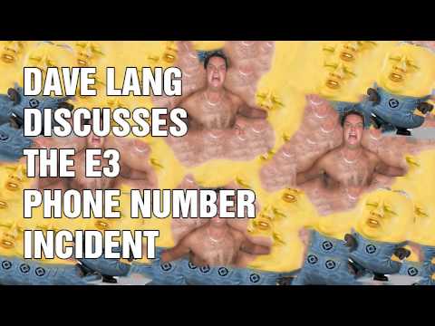 Dave Lang Discusses The E3 Phone Number Incident (07/13/2015)