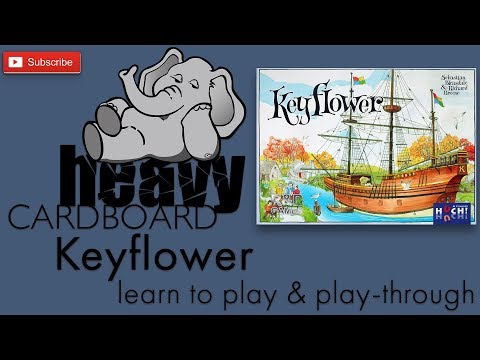 Keyflower 3p Play-through, Teaching, & Roundtable discussion by Heavy Cardboard