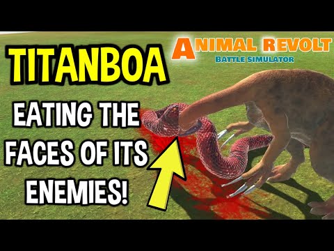 TITANOBOA vs EVERY UNIT (Part 1 - Dinosaurs & Itself) | Animal Revolt Battle Simulator