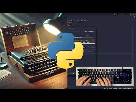 Coding Enigma Machine in Python - No Talking - ASMR
