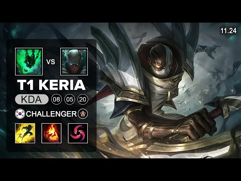 T1 Keria Pyke Support - KR Challenger - PreSeason 12 Patch 11.24