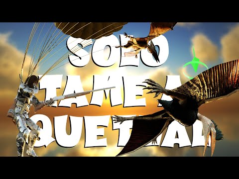 How to Solo tame a Quetzal! | Ark Survival Evolved