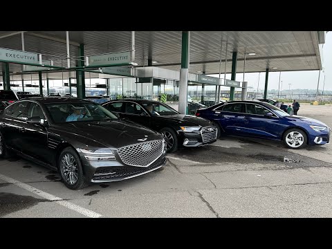 Retirando um carro alugado no Aeroporto de Detroit (DTW) - National Car Rental