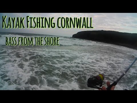 Lure fishing for bass in the surf