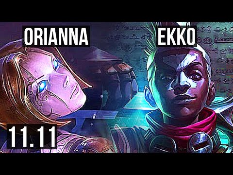 ORIANNA vs EKKO (MID) | 75% winrate, 2/3/24, Rank 11 Ori | EUW Challenger | v11.11
