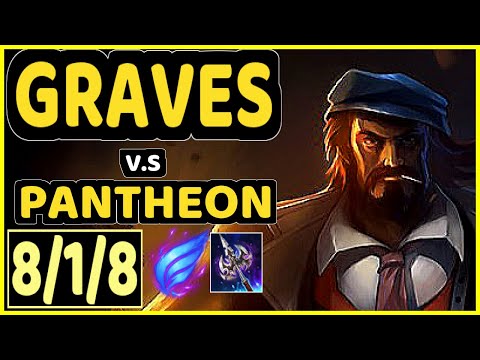 WIGGILY (GRAVES) vs PANTHEON - 8/1/8 KDA JUNGLE GAMEPLAY - NA Ranked GRANDMASTER