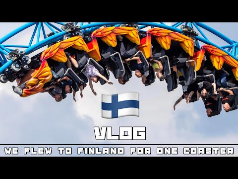 We Flew to FINLAND for ONE Roller Coaster! Linnanmäki - Helsinki, Finland | VLOG [2023]