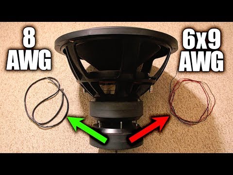Subwoofer Wire Thickness Test