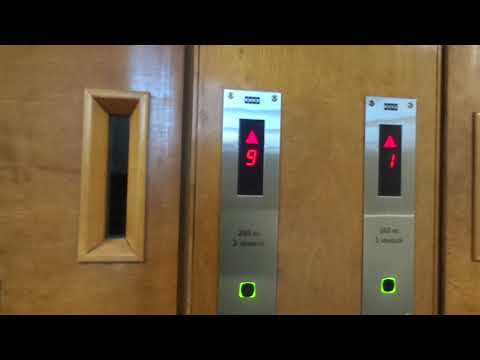 Very Nice Old 1951 KONE (Mb KONE M 1998) Traction Elevators @Kalevan Puistotie 23A, Tampere, Finland