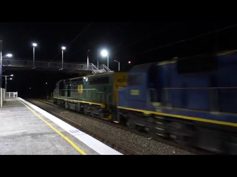Four C Class and RL307 light engine movement at Narara - 9/3/16