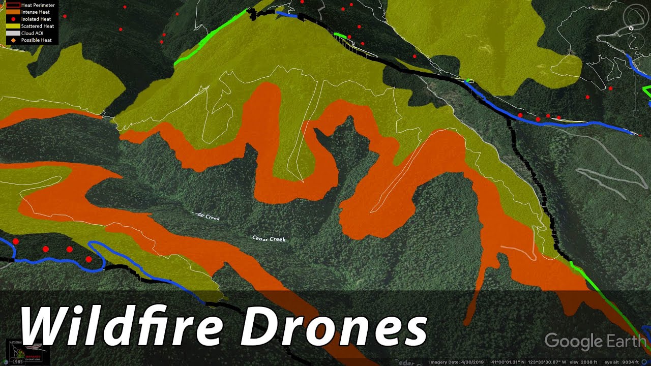 Wildfire Drones and Aerial Firing, 8/30 Update for SRF Lightning and Rum Fires.