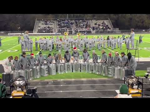 Derby High School Drumline Trash Can  Halftime Performance