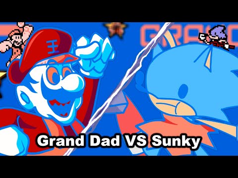 Grand Dad Vs Sunky (Nourishing Blood Cover) - Mario Madness V2 FNF