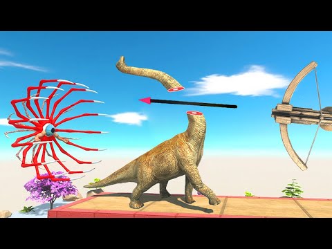 Red Tentacle Alien Catch Animals - Animal Revolt Battle Simulator