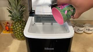 Silonn Countertop Ice Maker - Self-Cleaning Ice Machine with Ice Scoop Review