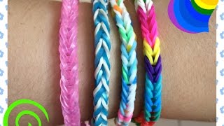 preview picture of video 'Loom #12 Bracelet Simple (En Français)(Rainbow Loom)'