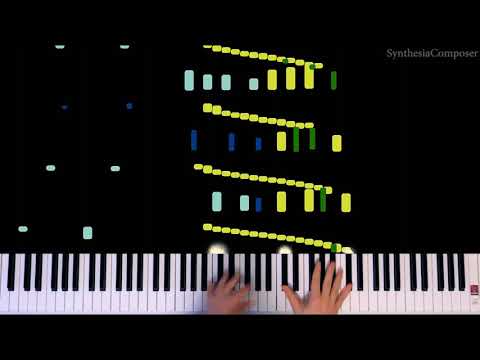 Art Blakey - Moanin' (Synthesia Piano Tutorial with hands)