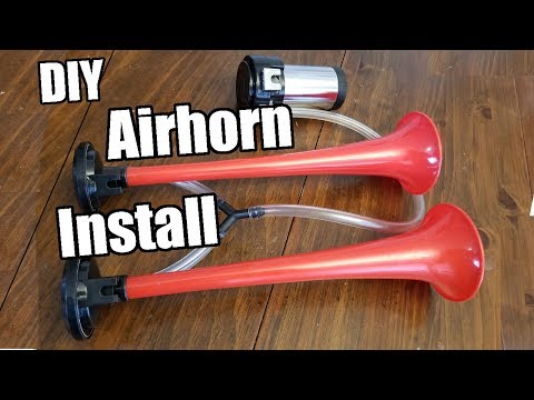 Air horn car install and relay wiring instructions