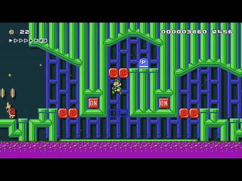 Time Switch Sewer by EmeraldG - Super Mario Maker 2 - No Commentary 1bv