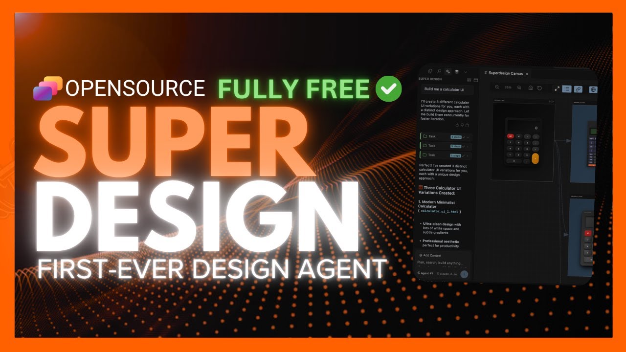 SuperDesign: First-Ever Opensource Design Agent! The Cursor for Design!
