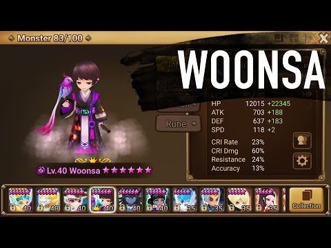 Summoners War: Woonsa (Dark Pioneer) Review and Gameplay