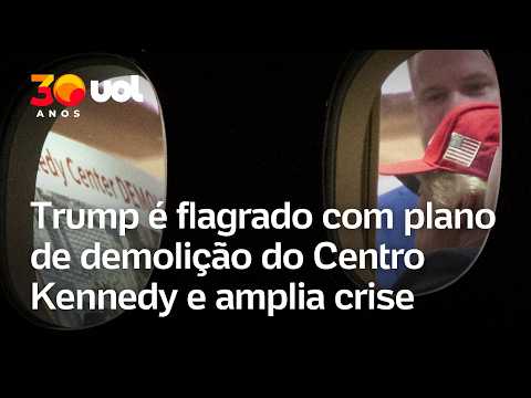 Trump é flagrado com plano de demolição do Centro Kennedy e amplia crise nos EUA