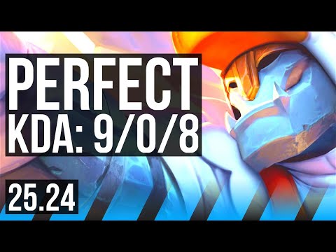 GALIO vs SYLAS (MID) | Perfect KDA: 9/0/8 | KR Master | 25.24
