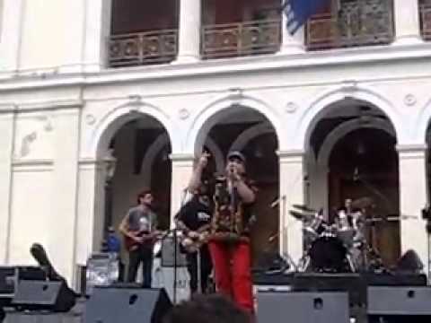 Maria Perdiki Rocking on drums at Harley Davidson's SuperRally 2010 ( I 'M A MAN Live )