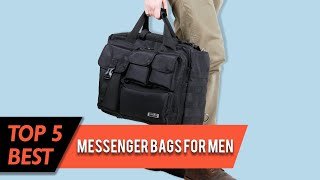 Best Messenger Bags for Men | Waterproof, Genuine Leather, Shoulder/Handbag/Bookbag | Review 2023