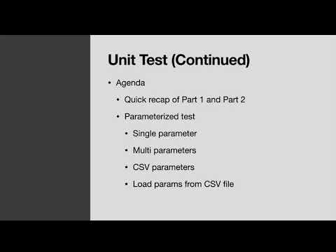 JUnit Testing: Parameterized Tests and Loading Test Data from CSV Files