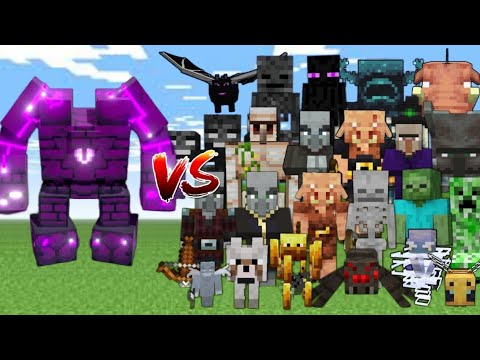 Insane Fight: Ender Golem vs All Mobs in Minecraft x100 #minecraft #gaming #viral