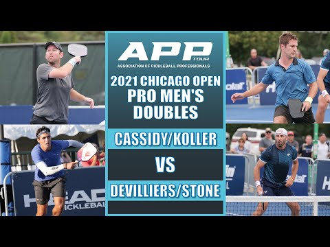 APP Chicago Pickleball Open Pro Men's Doubles: Koller/Cassidy vs Devilliers/Stone