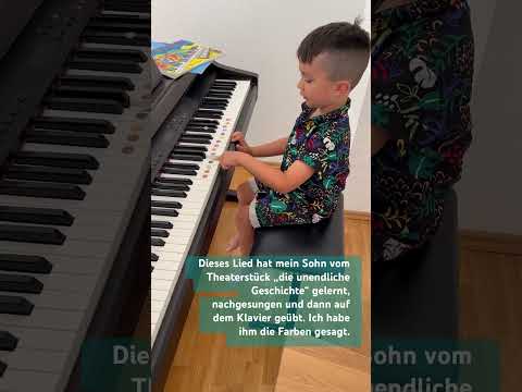 Klavierspielen nach Gehör mit Farben 🔵🟡🟣 #kinderlieder