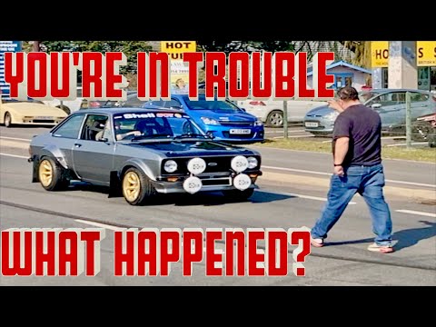 Naughty Classic Mk2 Escort Getting Told Off - after the best donut