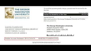 Accessing your GW Student Account Information