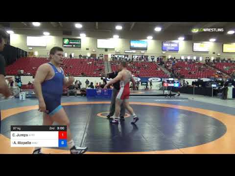 2018 Marine Corps US Open/UWW Junior Greco Roman 97 RR Rnd 4 - Casey Jumps (AFRTC) Vs. Anthony Rio