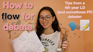 HOW TO FLOW (take notes) FOR A DEBATE TOURNAMENT [tips from an LD and PF debater] | Alexia Kaybee
