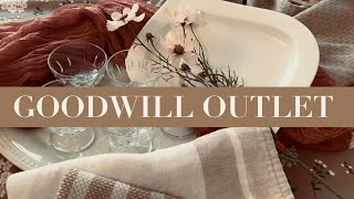 GOODWILL BINS OUTLET THRIFT SHOP WITH ME + HOME DECOR HAUL LAST-MINUTE SHOPPING