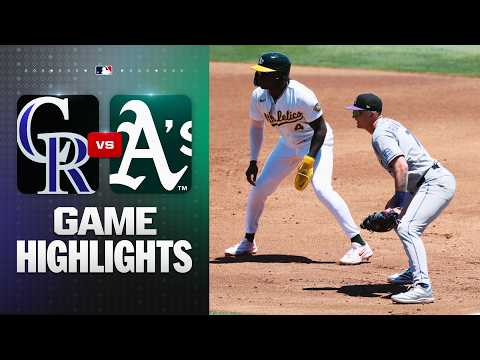 애슬레틱스 VS 콜로라도 9:23 MLB 하이라이트