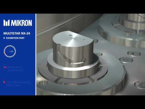 Rotary Transfer MIKRON   Multistar NX 24   In action macchina transfer Rundtaktmaschine